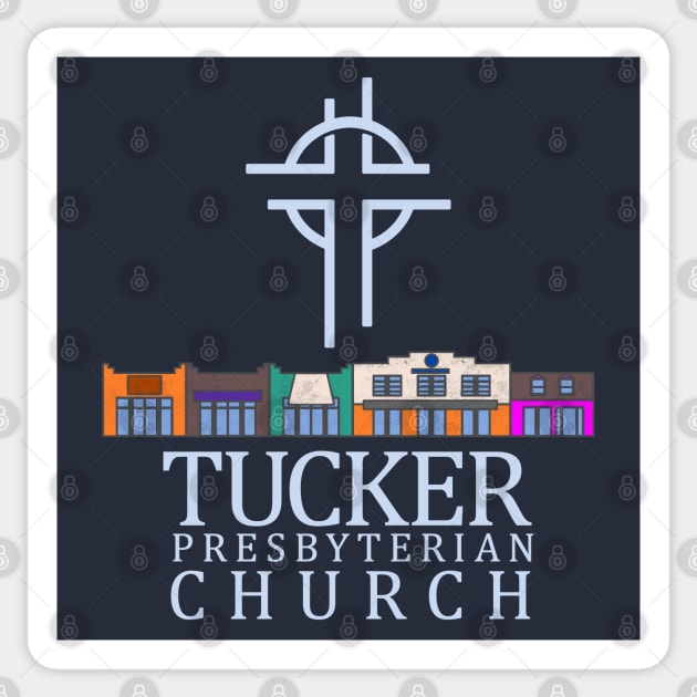 Tucker Presbyterian Church v6 Sticker by SeeScotty